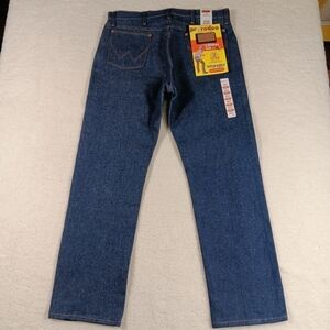Vintage Wrangler Jeans Mens 36x31 (36x33) Blue Cowboy Cut 13MWZ Rodeo Cowboy NWT